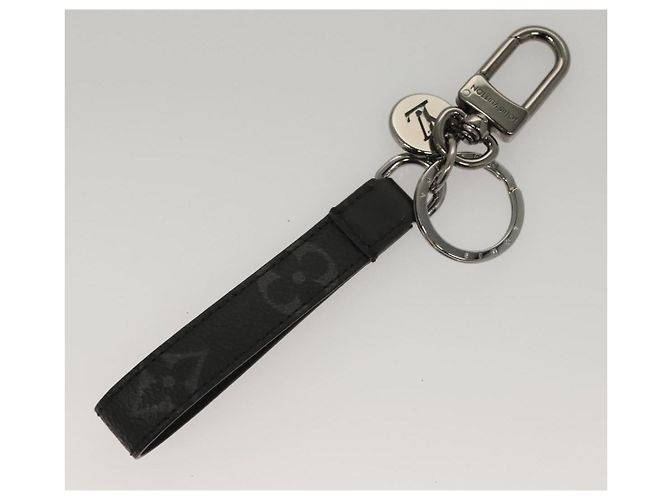 LOUIS VUITTON Monogram Eclipse Llave Holder Dragonne M61950 Auth BA985AM Monograma - vista 4