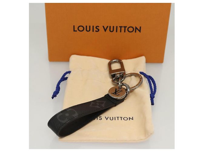 LOUIS VUITTON Monogram Eclipse Llave Holder Dragonne M61950 Auth BA985AM Monograma - vista 8