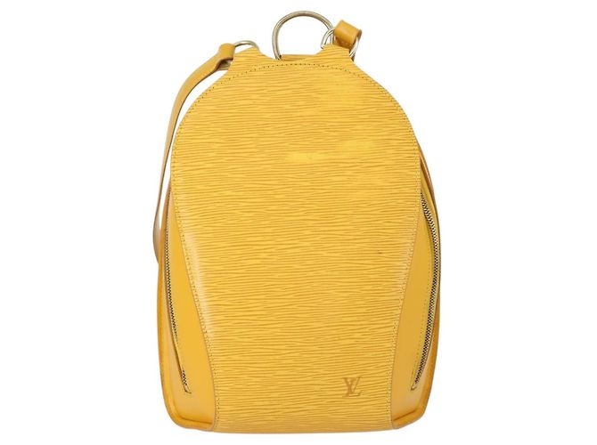 LOUIS VUITTON Mochila Epi Mabillon Amarela M52239 LV Auth 154576 Amarelo - vista 13