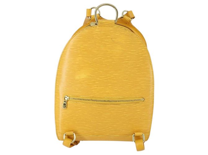 LOUIS VUITTON Mochila Epi Mabillon Amarela M52239 LV Auth 154576 Amarelo - vista 2