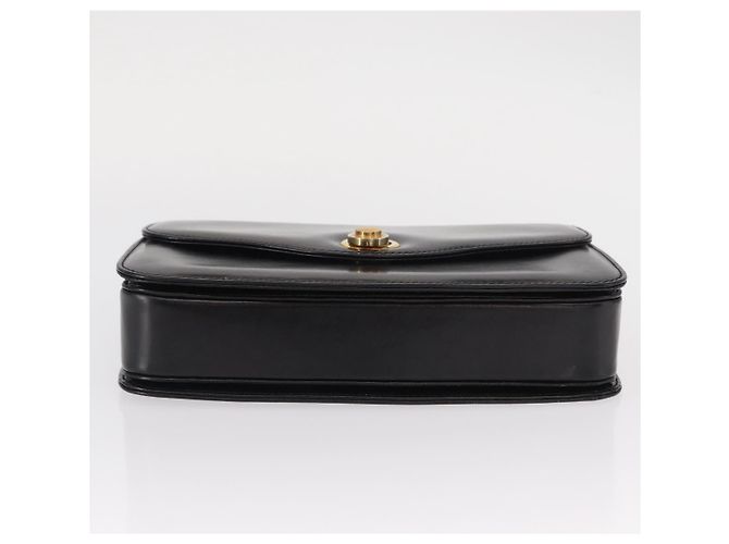 Borsa a Spalla in Pelle Nera e Oro Auth BA8195 di GUCCI Nero D'oro - vista 10