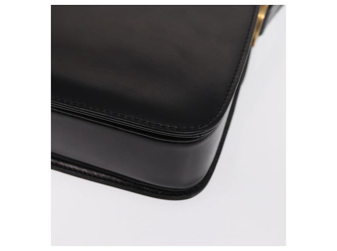 Borsa a Spalla in Pelle Nera e Oro Auth BA8195 di GUCCI Nero D'oro - vista 14