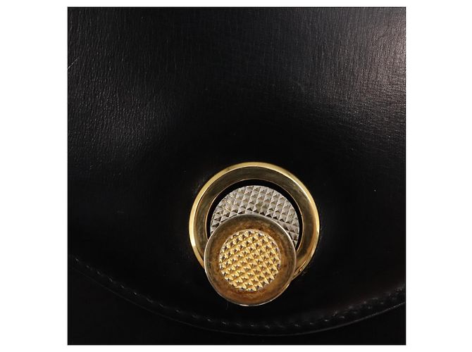 Borsa a Spalla in Pelle Nera e Oro Auth BA8195 di GUCCI Nero D'oro - vista 15