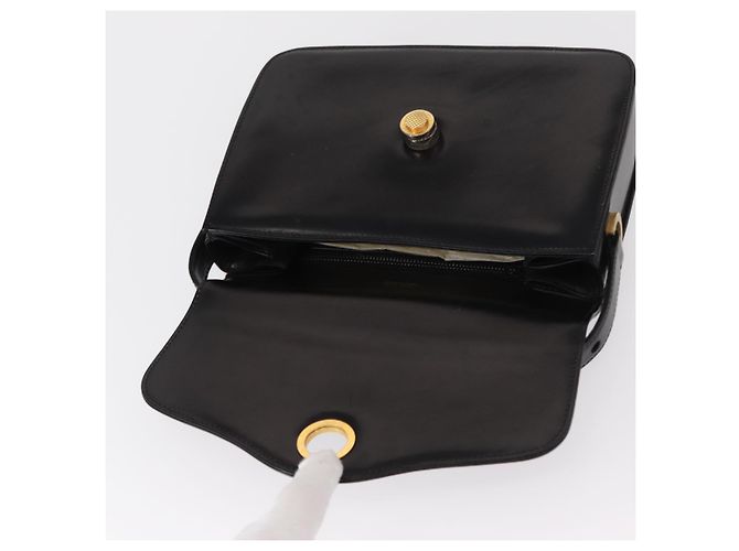 Borsa a Spalla in Pelle Nera e Oro Auth BA8195 di GUCCI Nero D'oro - vista 16