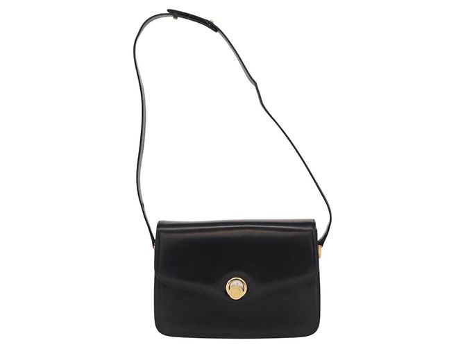 Borsa a Spalla in Pelle Nera e Oro Auth BA8195 di GUCCI Nero D'oro - vista 2