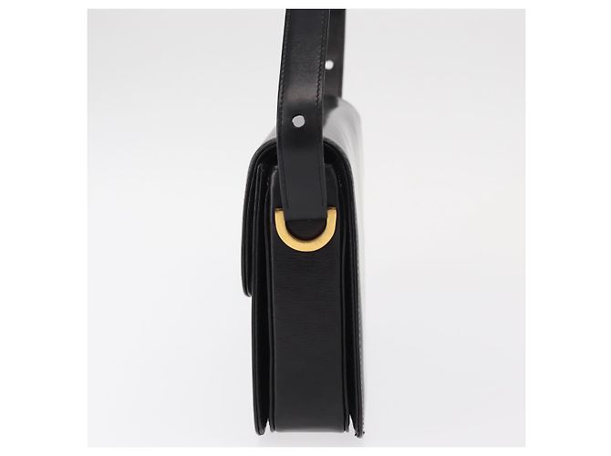 Borsa a Spalla in Pelle Nera e Oro Auth BA8195 di GUCCI Nero D'oro - vista 4