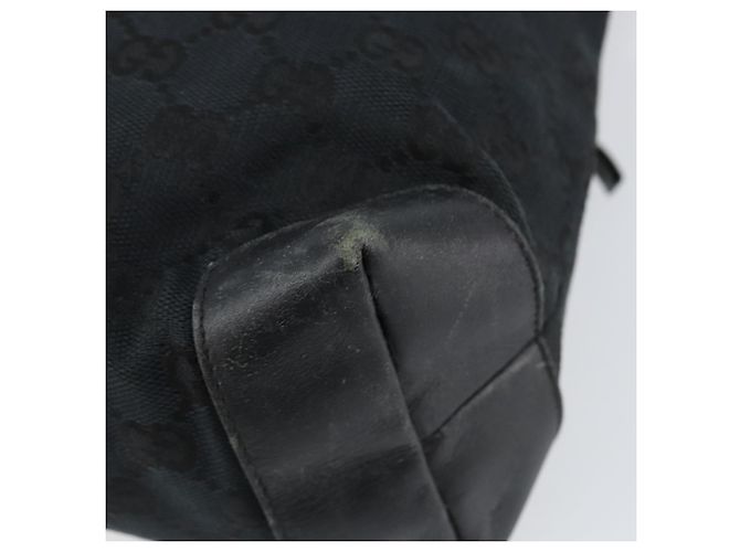Borsa a mano in tela GG Gucci Nera 019 0402 Auth 155192 Nero - vista 12