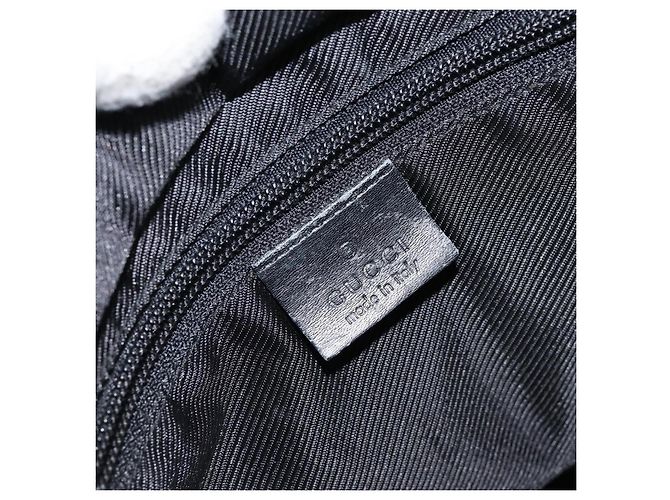 Borsa a mano in tela GG Gucci Nera 019 0402 Auth 155192 Nero - vista 16