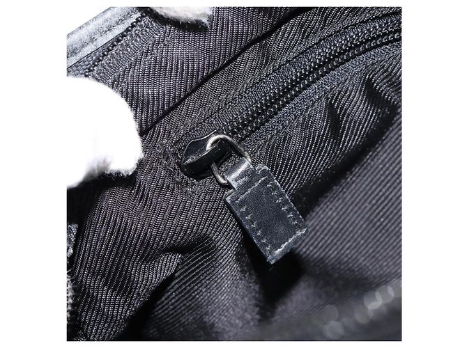 Borsa a mano in tela GG Gucci Nera 019 0402 Auth 155192 Nero - vista 20