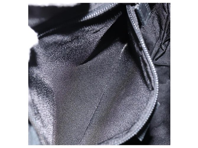 Borsa a mano in tela GG Gucci Nera 019 0402 Auth 155192 Nero - vista 21