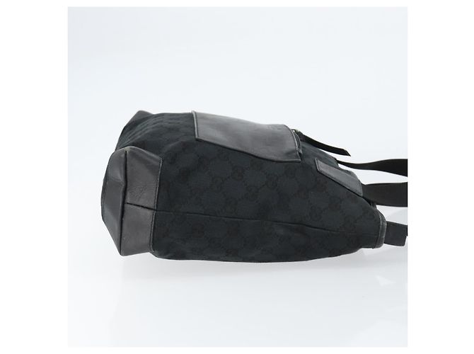 Borsa a mano in tela GG Gucci Nera 019 0402 Auth 155192 Nero - vista 4