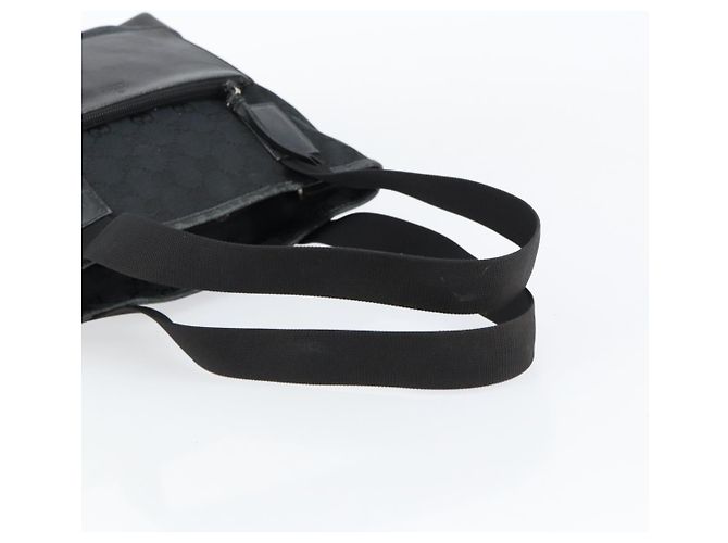 Borsa a mano in tela GG Gucci Nera 019 0402 Auth 155192 Nero - vista 7