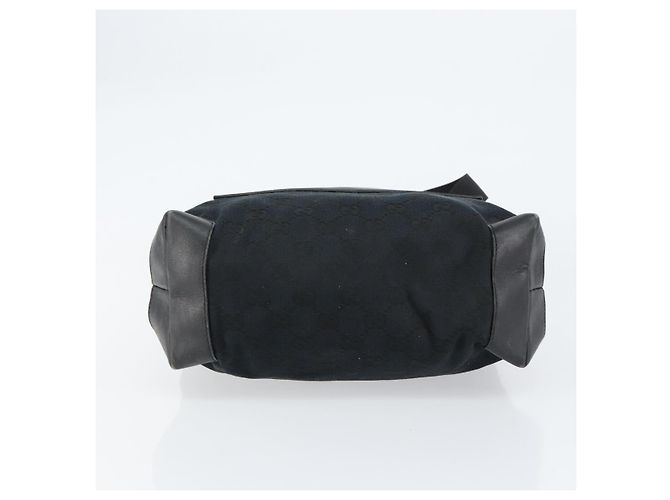 Borsa a mano in tela GG Gucci Nera 019 0402 Auth 155192 Nero - vista 9