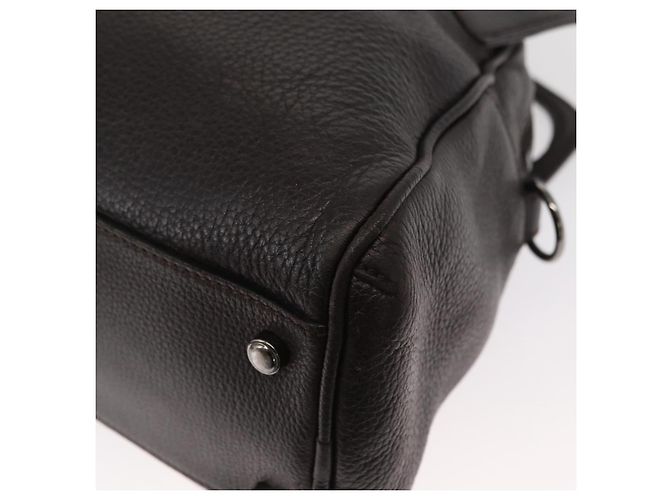 Cartier Borsa a mano in pelle nera Auth 151775 Nero - vista 12