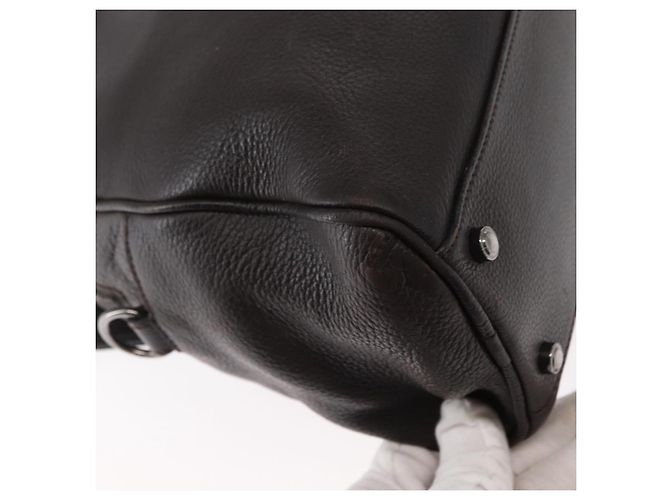 Cartier Borsa a mano in pelle nera Auth 151775 Nero - vista 13