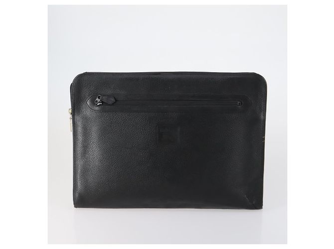 Autre Marque Borsa a mano in pelle Burberrys 2 pezzi Nero Marrone Auth bs31198 - vista 2