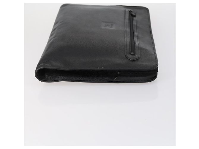 Autre Marque Borsa a mano in pelle Burberrys 2 pezzi Nero Marrone Auth bs31198 - vista 4