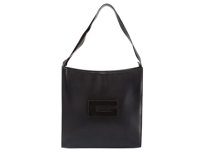 Gucci Borsa a Spalla in Pelle Marrone Argento Auth ep11636 - vista 13