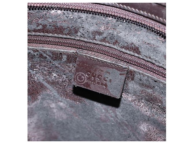 Gucci Borsa a Spalla in Pelle Marrone Argento Auth ep11636 - vista 19