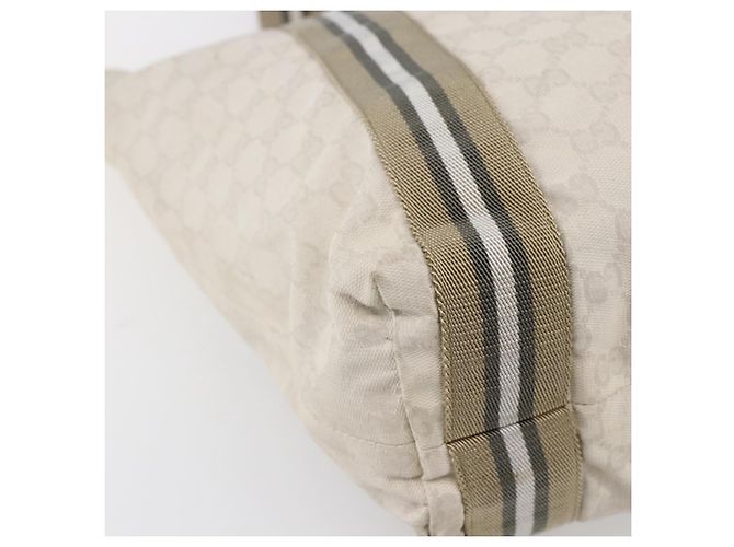 GUCCI GG Canvas Tote Bag Weiß Beige 189669 Auth yk19750 - Ansicht 14