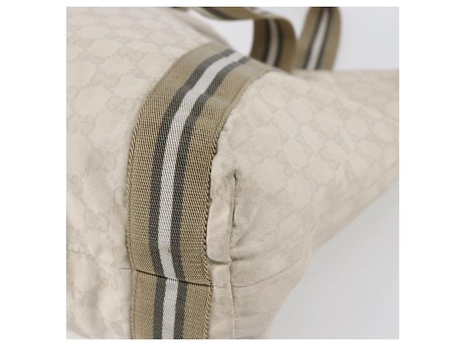 GUCCI GG Canvas Tote Bag Weiß Beige 189669 Auth yk19750 - Ansicht 15