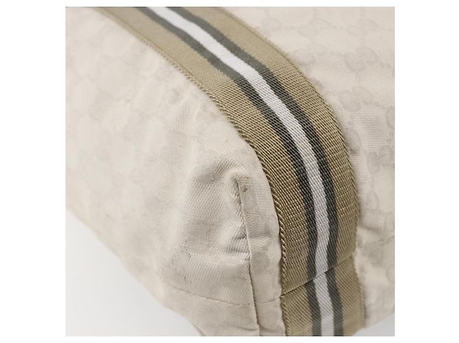 GUCCI GG Canvas Tote Bag Weiß Beige 189669 Auth yk19750 - Ansicht 16
