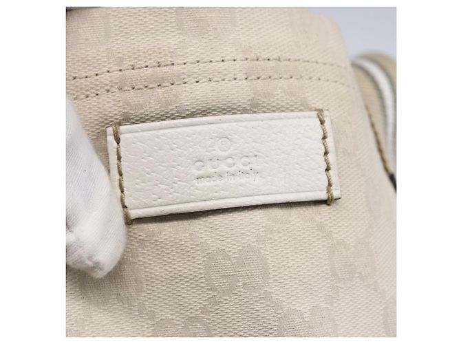 GUCCI GG Canvas Tote Bag Weiß Beige 189669 Auth yk19750 - Ansicht 17