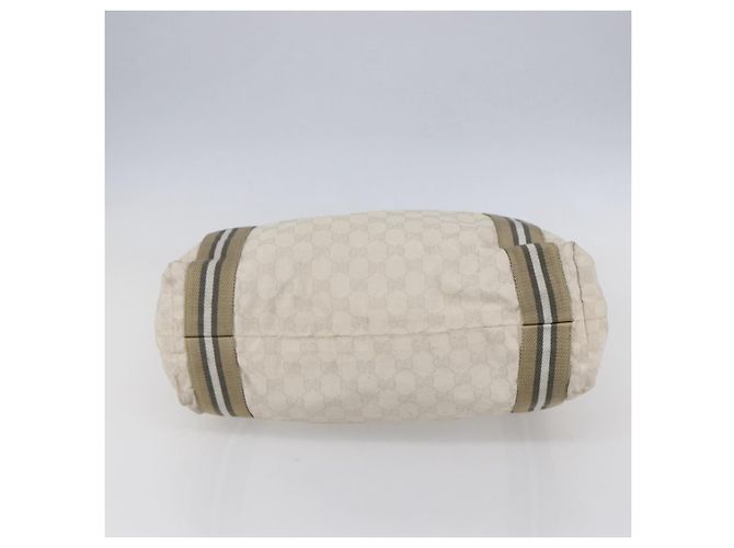 GUCCI GG Canvas Tote Bag Weiß Beige 189669 Auth yk19750 - Ansicht 5