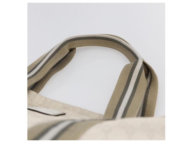 GUCCI GG Canvas Tote Bag Weiß Beige 189669 Auth yk19750 - Ansicht 8