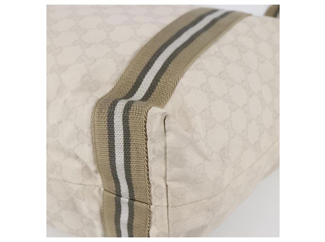 GUCCI GG Canvas Tote Bag Weiß Beige 189669 Auth yk19750 - Ansicht 9