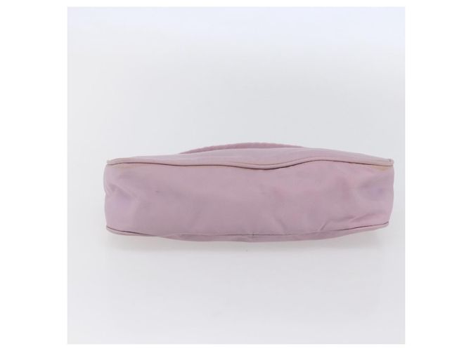 PRADA Accessory Pouch Nylon Pink Silver Auth ki6145 Silvery - view 5