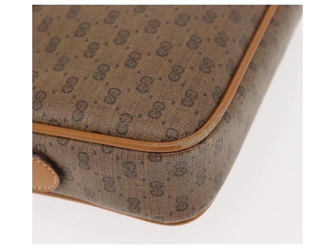 Gucci Borsa a Spalla Micro GG Supreme PVC Beige Oro 007 904 0095 Auth ep11014 D'oro - vista 10