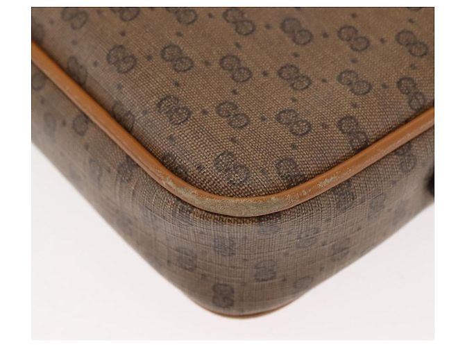 Gucci Borsa a Spalla Micro GG Supreme PVC Beige Oro 007 904 0095 Auth ep11014 D'oro - vista 11