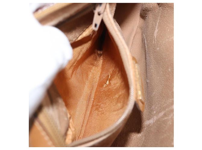 Gucci Borsa a Spalla Micro GG Supreme PVC Beige Oro 007 904 0095 Auth ep11014 D'oro - vista 20