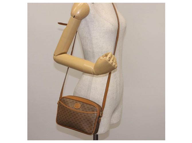 Gucci Borsa a Spalla Micro GG Supreme PVC Beige Oro 007 904 0095 Auth ep11014 D'oro - vista 22