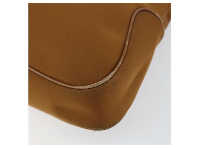 Borsa a Spalla Salvatore Ferragamo in Nylon Marrone Argento Autentica hk3129 - vista 10