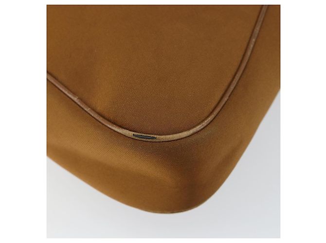 Borsa a Spalla Salvatore Ferragamo in Nylon Marrone Argento Autentica hk3129 - vista 11