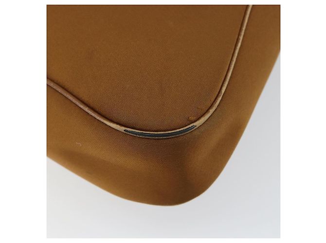 Borsa a Spalla Salvatore Ferragamo in Nylon Marrone Argento Autentica hk3129 - vista 13