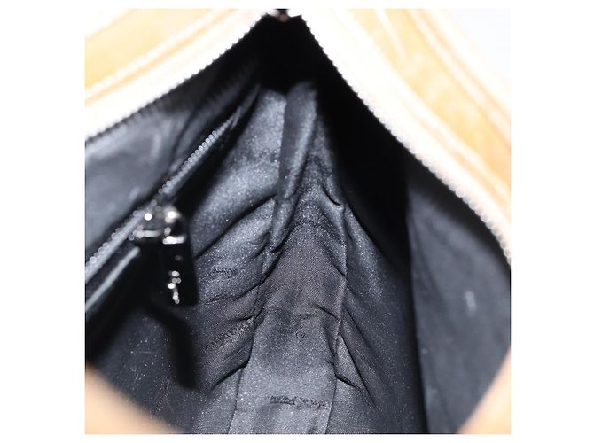 Borsa a Spalla Salvatore Ferragamo in Nylon Marrone Argento Autentica hk3129 - vista 20