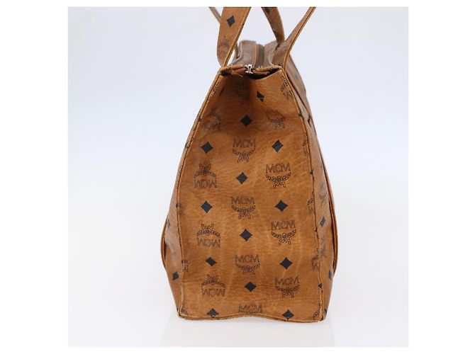 Borsa tote MCM Logogram Vicetos in pelle PVC marrone e oro Auth BA6608 D'oro - vista 4