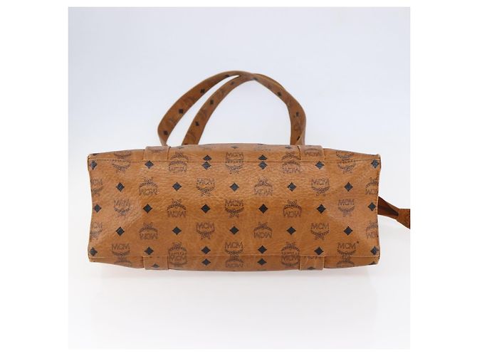 Borsa tote MCM Logogram Vicetos in pelle PVC marrone e oro Auth BA6608 D'oro - vista 9
