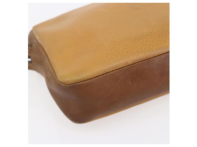 LOEWE Borsa Clutch Anagram in Pelle Beige Auth bs30633 - vista 14