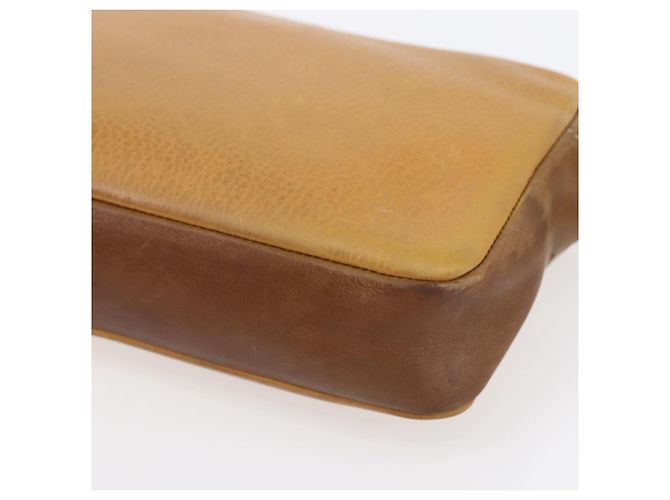 LOEWE Borsa Clutch Anagram in Pelle Beige Auth bs30633 - vista 15