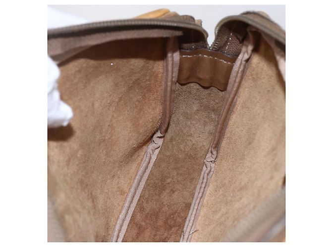 LOEWE Borsa Clutch Anagram in Pelle Beige Auth bs30633 - vista 19