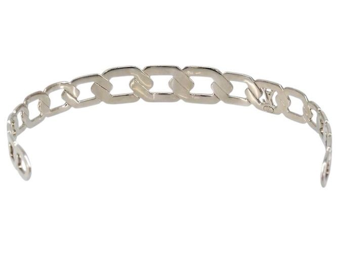 LOUIS VUITTON Katyusha metallo Argento LV Auth 150791 - vista 3