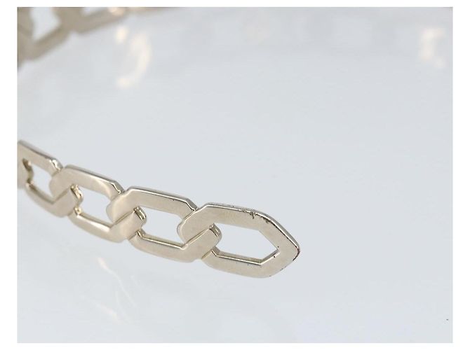 LOUIS VUITTON Katyusha metallo Argento LV Auth 150791 - vista 6