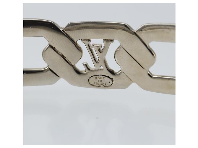 LOUIS VUITTON Katyusha metallo Argento LV Auth 150791 - vista 7