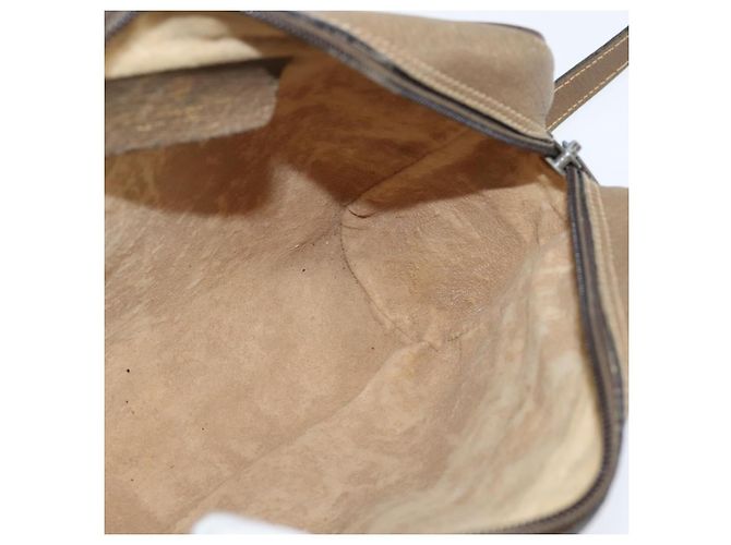 Borsa Sherry Line GG Supreme Web di GUCCI in PVC beige e oro 56 02 004 Auth BA7480 D'oro - vista 19