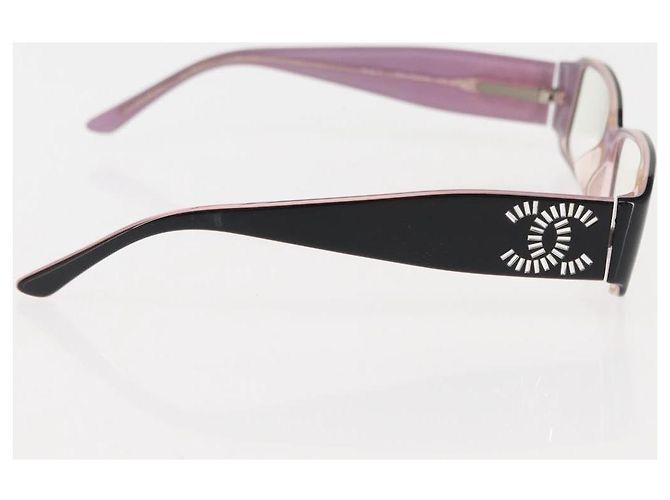 Gafas de sol CHANEL COCO de plástico 3Set Negro CC Auth bs29544 - vista 16