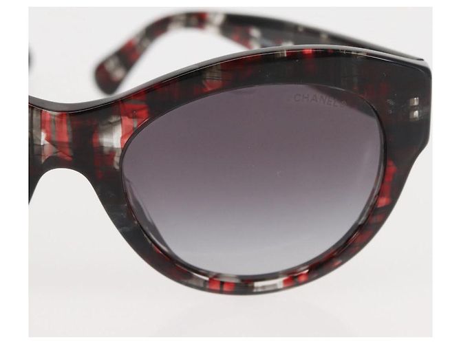 Gafas de sol CHANEL COCO de plástico 3Set Negro CC Auth bs29544 - vista 5